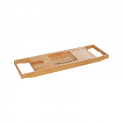 Πλατό μπανιέρας Platon pakoworld φυσικό bamboo 70x15x4,5εκ