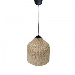 Φωτιστικό οροφής Ziquel Inart rattan σε φυσική απόχρωση Φ42x89εκ