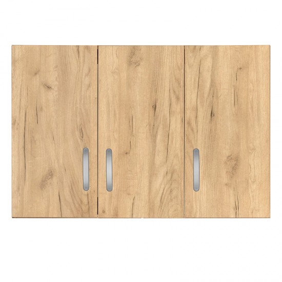 Πατάρι ντουλάπας Zelia pakoworld τρίφυλλο oak 90x42x60εκ