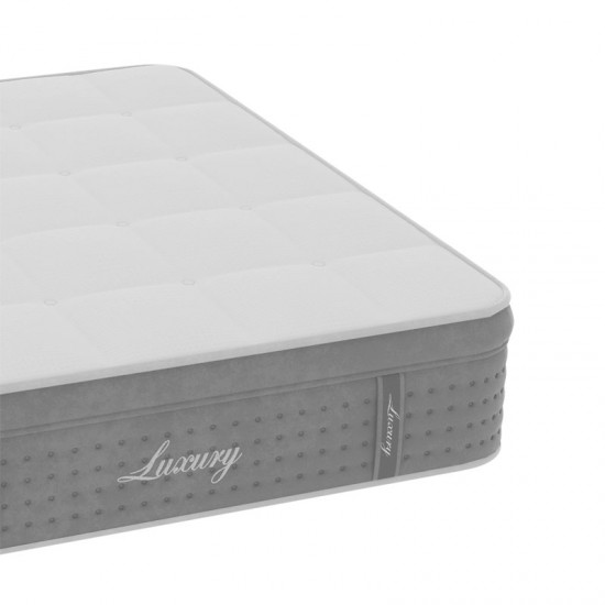 Στρώμα Luxury pakoworld pocket spring+gel memory foam+latex 34-36cm 150x200εκ