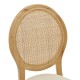 Καρέκλα Canco pakoworld φυσικό rubberwood-φυσικό rattan 50x55x98εκ