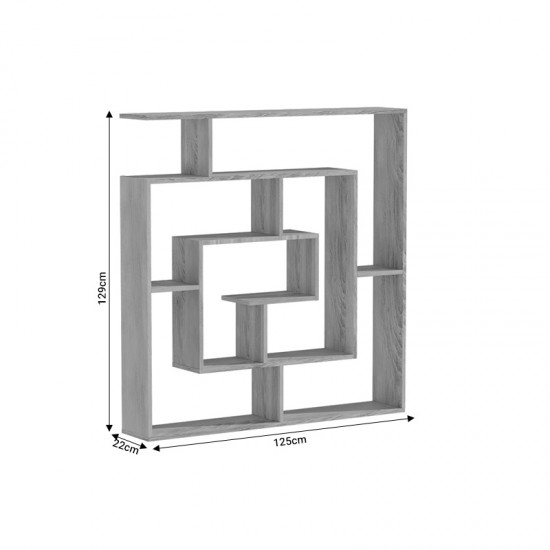 Βιβλιοθήκη Nardy pakoworld sonoma 125x22x129εκ