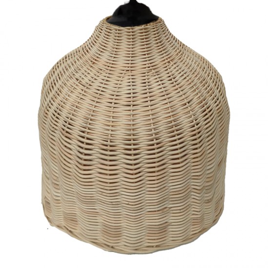 Φωτιστικό οροφής Ziquel Inart rattan σε φυσική απόχρωση Φ42x89εκ