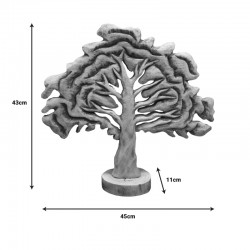 Επιτραπέζιο διακοσμητικό δέντρο Natrem Inart φυσικό μάνγκο ξύλο 45x11x43εκ