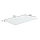 Ανώστρωμα Casmeriane pakoworld roll pack λευκό ύφασμα-memory foam 140x200x5εκ