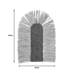 Διακοσμητικό τοίχου Ramzon Inart sisal σε φυσική απόχρωση 84x65x2εκ