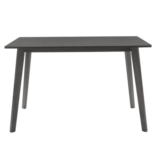 Tραπεζαρία Benson - Toto pakoworld σετ 5τμχ rustic grey - ύφασμα γκρι 120x75x75εκ