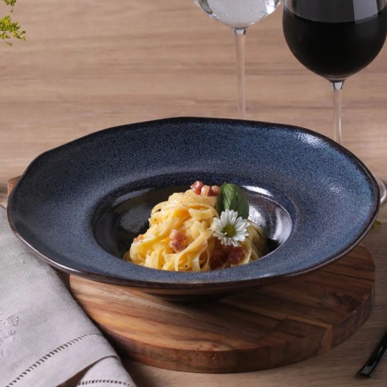 Πιάτο pasta stoneware 28εκ. Organic Titanium Porto Brasil