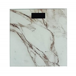 Ζυγαριά μπάνιου ηλεκτρονική γυάλινη White Marble