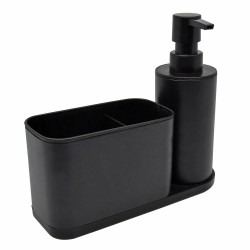 Dispenser με θήκη για υγρό πιάτων Black Inox