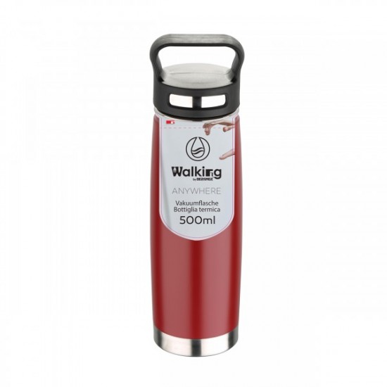 Θερμός ανοξείδωτος Walking Red 500ml Bergner