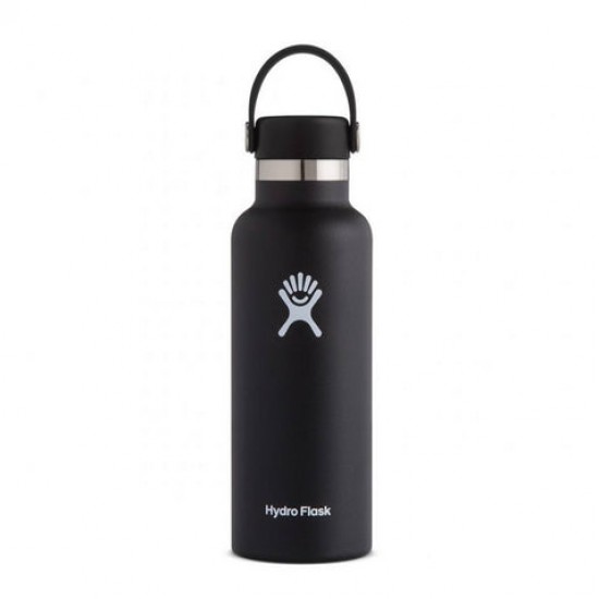 Hydro Flask Standard Mouth 0.5L Μαύρο