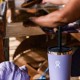 Hydro Flask Medium Press-In Straw Lid με Ενσωματωμένο Καλαμάκι. Μαύρο