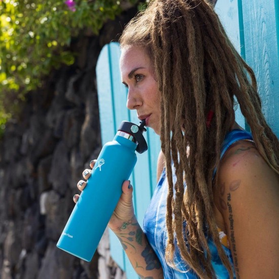 Hydro Flask Standard Mouth with Flex Straw Cap 0.6L Φούξια