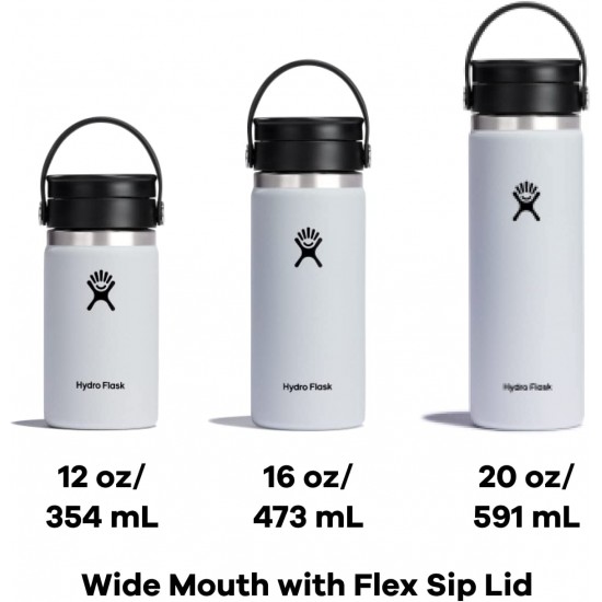 Hydro Flask Wide mouth 0.35L Λευκό