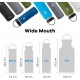 Hydro Flask Wide Mouth 0.6L Μαύρο